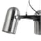 Jonathan Y Loki 22" 3-Light Adjustable Metal LED Chandelier, Brushed Nickel/Black JYL6128A - alternate 2