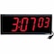 Zoro Select 15-1/2" Digital Wall Clock, Black DIG-6B - alternate 1