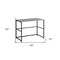 Homeroots 40" Gray and Black Wood and Metal Sled Computer Desk 489833 - alternate 2