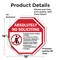 Signmission Absolutely No Soliciting No Politi, 18 inch X 18 inch, Vinyl Decal, 2PK OC-D-2PACK-18-18 - alternate 2