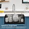 Wrightmaster 30 in. Undermount Single Bowl 20 Gauge Black Stainless Steel Kitchen Sink with Drain ZOR-BL07D331908 - alternate 2