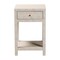 Baxton Studio Dansby Modern Beige Faux Shagreen 1-Drawer End Table 253-14072-ZORO - alternate 2