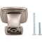 Designperfect 1-3/16 Overall Length Square Cabinet Knob, Brushed Satin Nickel DPA-S77KSNB - alternate 2