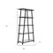 Homeroots 70" Black Metal and Glass Five Tier Etagere Bookcase 527577 - alternate 2