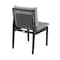 Armen Living Cayman Outdoor Patio Dining Chairs in Aluminum with Gray Cushions - Set of 2 LCCCSIBL - alternate 2