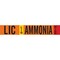 Brady LIC LIQ AMMONIA HIGH Pipe Marker, 2.25in H x 14in W, Fits Pipes 2.5in Dia. Thru 7.875in Dia. 145864 - alternate 1