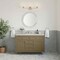 James Martin Vanities Chicago 48" Sgl Vanity, Walnut Whisper, w/ 3 CM Siberian Silestone Top w/FreePower Wireless Charger 503-V48-WLW-FSFR - alternate 2