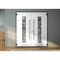 Vdomdoors Metal Double Doors Deux 5755 Gray Graphite Clear Glass Entry Modern Painted (W72xH80) Left hand Out DEUX5755DEXD-GRE-W72xH80-LH-O - alternate 2