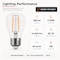 Euri Lighting S14 LED Filament Bulb, 2W, 180 lm, 25W Eq., 2700K, E26, Wet Rated, UL ES14-2W1120 - alternate 1