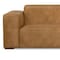 Homeroots 122" Sienna Leather Modular Sofa With Brown Legs 641020 - alternate 2