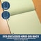 Signature Collection Case of Engineering Covered Notepads, 8.5"x11", 80 sht/book, Green Tinted, Heavyweight Backer Board, PK24 95371CS - alternate 2