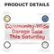 Signmission Community Wide Garage Sale this Saturday, 24 Inch x 72 Inch, Vinyl Banner B-72-30522 - alternate 2