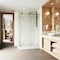 Vigo 36 in. L x 48 in. W x 79 in. H Frameless Sliding Shower Enclosure Kit in Matte Brushed Gold VG6051MGCL48WR - alternate 2
