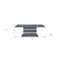 Homeroots 79" Dark Gray Faux Crystals Glass and Wood Pedestal Base Dining Table 564901 - alternate 2