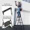 Wrightmaster 4 ft. Steel Lightweight Step Ladder, 9 ft. Reach, with Tool Platform, 300 lb. Load Capacity, Black ZOR-GJ4BT2 - alternate 2