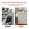 Vevor 60in Kitchen Island Cart Rolling Storage Cabinet Table with Drawer Drop Leaf YS252253ss - alternate 2