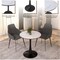 Leisuremod Bristol Modern Round Dining Table - MDF Wood Top with Powder Coated Steel Base BTBL-27MW - alternate 2