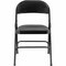 Lorell Padded Seat Folding Chairs, Steel Frame, Black, 4 ct LLR62526 - alternate 2