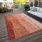 Homeroots 8' X 10' Red Copper And Terra Cotta Ombre Washable Indoor Outdoor Area Rug 581819 - alternate 2