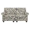 Homeroots 56in Sage Navy Blue And Brown Floral Loveseat 719783 - alternate 2