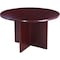 Boss Round Table, 47", Mahogany N123-M - alternate 1