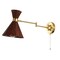 Jonathan Y Lily 25" 1-Light Mid-Century Vintage Retro Rattan/Metal USB Charging Swing Arm LED Sconce w/Pull Cha JYL1603B - alternate 2
