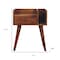 Homeroots 22" Brown Solid Wood One Drawer Nightstand 651561 - alternate 2