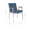Flash Furniture HERCULES Heavy Duty Navy Vinyl Stack Chair with Arms, 4PK 4-XU-60154-NVY-VYL-GG - alternate 2