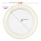 Smarty Had A Party 10.25" Clear with Gold Edge Rim Plastic Dinner Plates, 120PK 110CLG-CASE - alternate 2