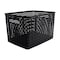 Thinkspace Plastic Weave Bin, Large, Black, 3PK 36006 - alternate 2