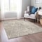 Homeroots 10' X 14' Beige Ivory And Black Geometric Washable Indoor Outdoor Area Rug 577552 - alternate 2
