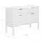 Martha Stewart Hutton Shaker Style Home Office 4 Drawer Lateral File Cabinet in White w/Polished Brass Hardware ZG-ZP-13-WH-GLD-MS - alternate 2