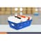 4Dock Stackable Plastic Storage Totes, 18 in x 13 in x 6 in, Blue, Plastic SAT001 - alternate 2