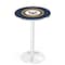 Holland Bar Stool Co 36" Chrome U.S. Navy Pub Table, 36" dia. Top L214C3636Navy - alternate 1