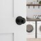 Kwikset Hall and Closet Knob, Zinc, Matte Black, 2-3/8 to 2-3/4 in Backset, 1-3/8 to 1-3/4 in Thick Door 200P 514 CP - alternate 2
