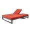 Leisuremod Chelsea 2-in-1 Convertible Sofa & Double Chaise, Aluminum, 660lb Capacity CLBL-82R - alternate 2
