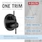 Delta Modern Monitor 14 Series Shower with Raincan & Hand Shower, 20.13 in, Matte Black T342702-BL - alternate 2