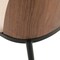 Leisuremod Tule Dining Side Chair with Leather Seat and Steel Frame, Walnut/Light Brown, 4PK TCWN18LBR4 - alternate 2