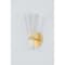 Hudson Valley Lighting Pine island 5 in. Wall Sconce Aged Brass 7931-AGB - alternate 2