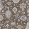 Homeroots 3' X 5' Chocolate Beige And Blue Floral Washable Indoor Outdoor Area Rug 606146 - alternate 2
