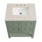 James Martin Vanities Breckenridge 30" Single Vanity, Smokey Celadon, w/ 3 CM Siberian Silestone Top 330-V30-SC-3SFR - alternate 2