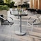 Flash Furniture Commercial All-Weather 24" Black Faux Marble HPL Tabletop with Silver RD Base ST-RD24-BKMAR-TR18S-GG - alternate 2