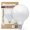 Bulbrite LED Filament, 8.5 Watt Dimmable G40 Light Bulb, Milky Glass Finish, E26 Base, 5000K, 800 Lumens, 2PK 862097 - alternate 2