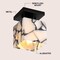 Jonathan Y Alessia 5 in. 1-Light Modern Contemporary Alabaster/Iron Cube LED Semi Flush Mount, White and Black M JYL1202C - alternate 2