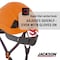 Jackson Safety Climbing Inspired Hard Hat, HDPE, 6 Point Rapid Dial, Orange 20903 - alternate 2