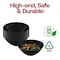 Smarty Had A Party 32 oz Solid Black Organic Round Disposable Plastic Bowls 60 Bowls, 60PK 9332B-CASE - alternate 3