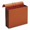 Pendaflex Extra-Wide Expanding Wallet, 5.25" Exp, 1 Section, Flap/Elastic Cord Closure, Letter, Redrope, 10PK 73186 - alternate 1