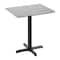 Flash Furniture 30" x 24" Tabletop, Seamless Surface Technology, Gray Faux Concrete, 22x22 Black Table Height X-Base ST-REC2430-CMGY-T2222-GG - alternate 1
