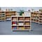 Beleduc By Playwell Palermo 1041mm Mid Shelf - 3 Columns, Tray-Ready, White/Oak HPL, Ages 3+, 828mm High 846038 - alternate 2