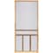 Screen Tight Creekside 36'' Wx80'' Hx1'' Thick Natural Fingerjoint Wood T-Bar Screen Door WCRK36H - alternate 2
